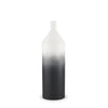 Mercana Townley White w/ Black Ombre Metal Vase Clearance