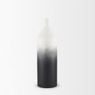 Mercana Townley White w/ Black Ombre Metal Vase Clearance