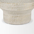 Mercana Tovah Textured White w/ Gold Metal Vase Clearance