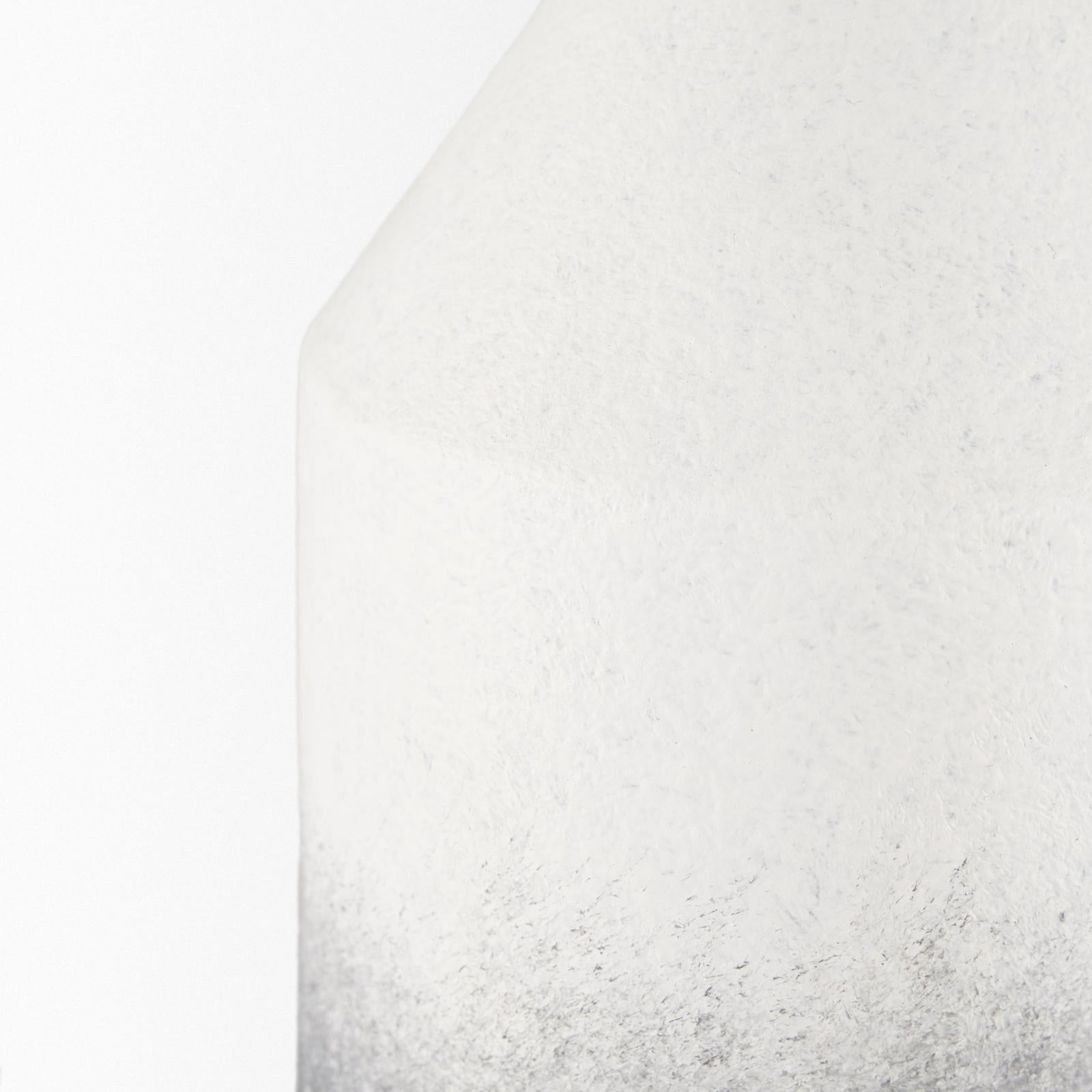 Mercana Townley White w/ Black Ombre Metal Vase Clearance