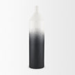 Mercana Townley White w/ Black Ombre Metal Vase Clearance