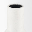 Mercana Townley White w/ Black Ombre Metal Vase Clearance
