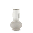 Mercana Torres Textured Off White w/ Gold Metal Vase