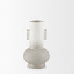 Mercana Torres Textured Off White w/ Gold Metal Vase