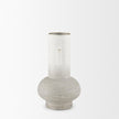 Mercana Torres Textured Off White w/ Gold Metal Vase