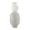 Mercana Torres Textured Off White w/ Gold Metal Vase