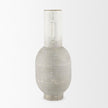 Mercana Torres Textured Off White w/ Gold Metal Vase
