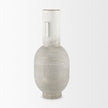 Mercana Torres Textured Off White w/ Gold Metal Vase