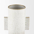Mercana Torres Textured Off White w/ Gold Metal Vase