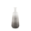 Mercana Toru White w/ Grey Ombre Metal Vase