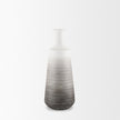 Mercana Toru White w/ Grey Ombre Metal Vase