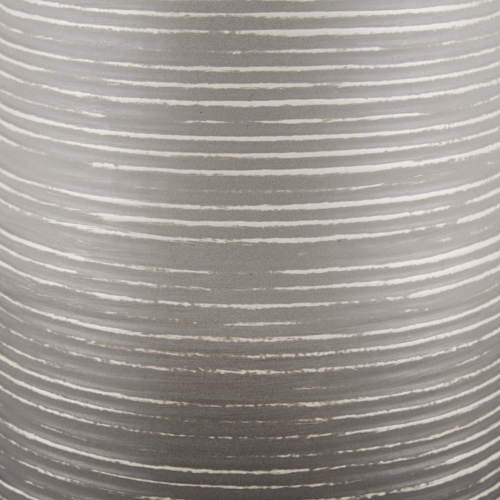 Mercana Toru White w/ Grey Ombre Metal Vase