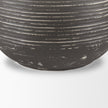 Mercana Toru White w/ Grey Ombre Metal Vase