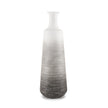 Mercana Toru White w/ Grey Ombre Metal Vase