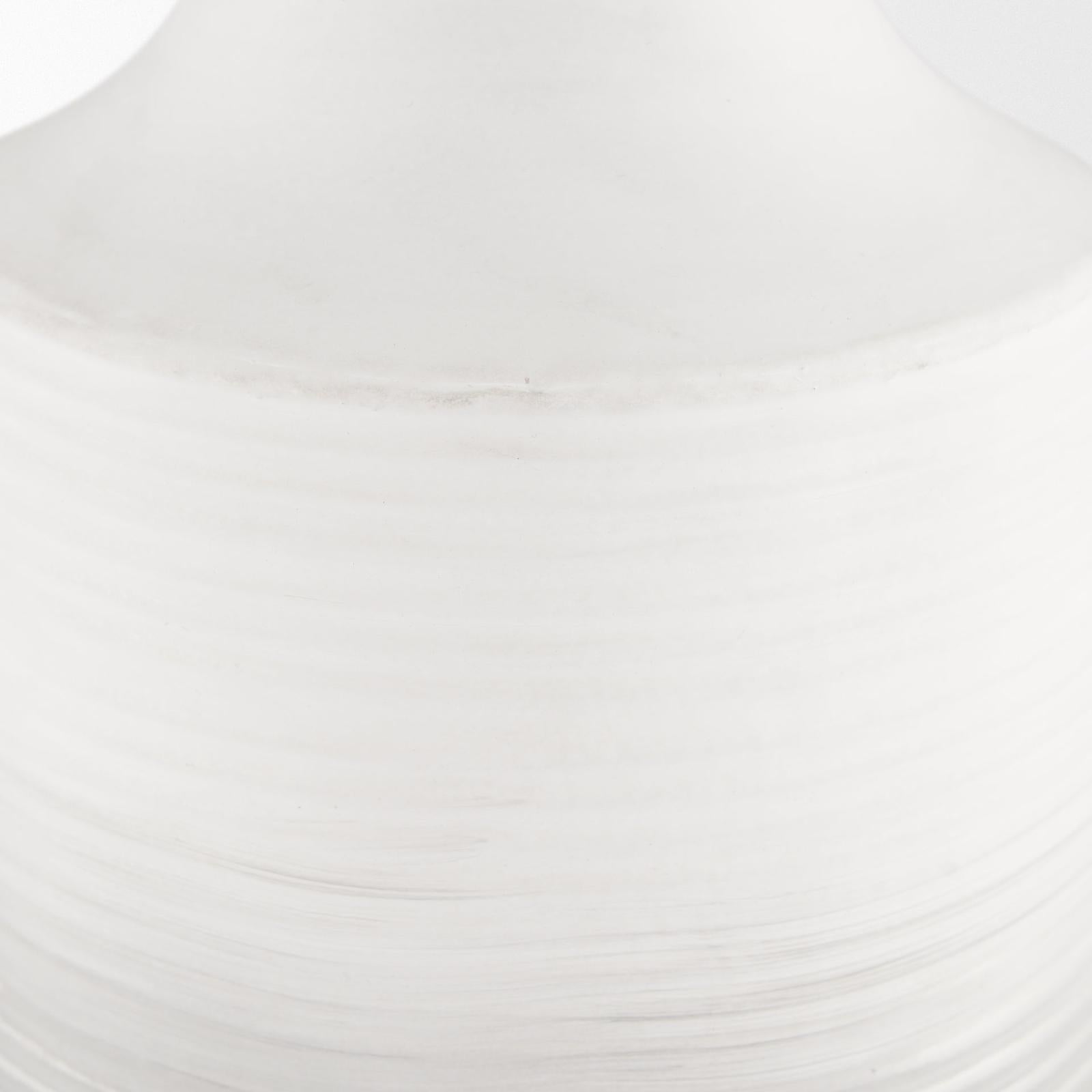 Mercana Toru White w/ Grey Ombre Metal Vase