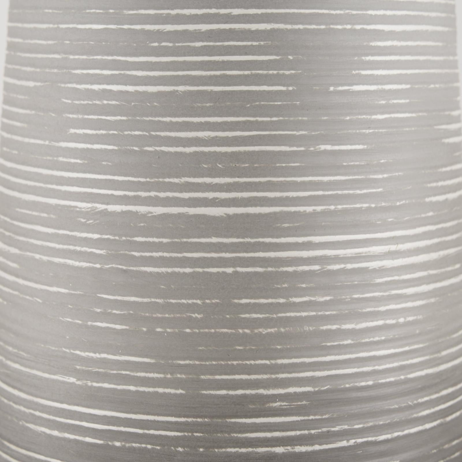 Mercana Toru White w/ Grey Ombre Metal Vase