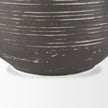 Mercana Toru White w/ Grey Ombre Metal Vase
