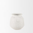 Mercana Treva White w/ Black Speckles Metal Vase