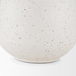 Mercana Treva White w/ Black Speckles Metal Vase