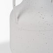Mercana Treva White w/ Black Speckles Metal Vase
