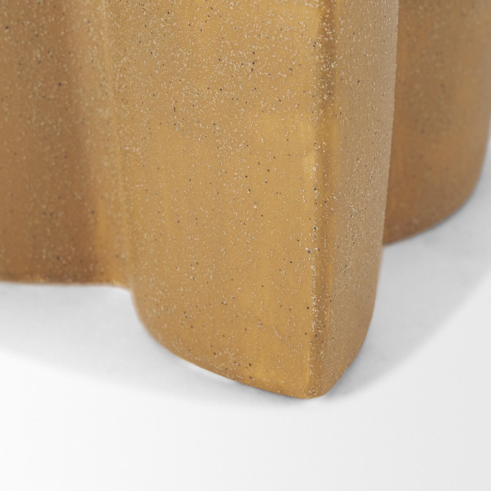 Mercana Vania Off White w/ Tan Textured Ceramic Vase