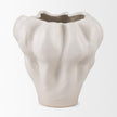 Mercana Vanna Sculptural Cream Glazed Ceramic Vase Clearance