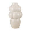 Mercana Ulvi Cream Glazed Bubble Ceramic Vase Clearance
