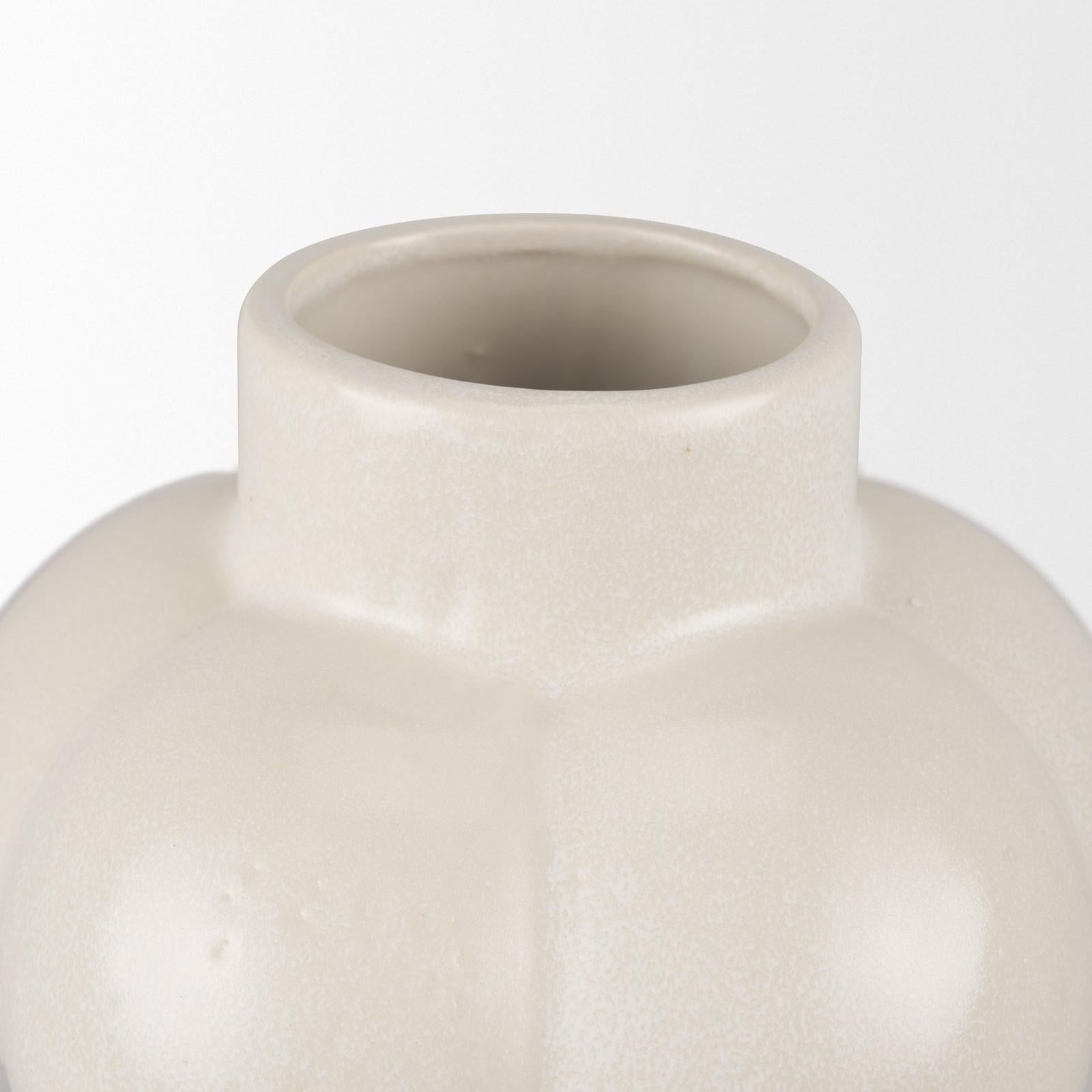 Mercana Ulvi Cream Glazed Bubble Ceramic Vase Clearance