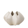 Mercana Ulrich Sculptural Cream Glazed Ceramic Vase