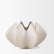 Mercana Ulrich Sculptural Cream Glazed Ceramic Vase