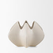 Mercana Ulrich Sculptural Cream Glazed Ceramic Vase