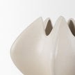Mercana Ulrich Sculptural Cream Glazed Ceramic Vase