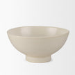 Mercana Tyren Cream Glazed Decorative Ceramic Bowl