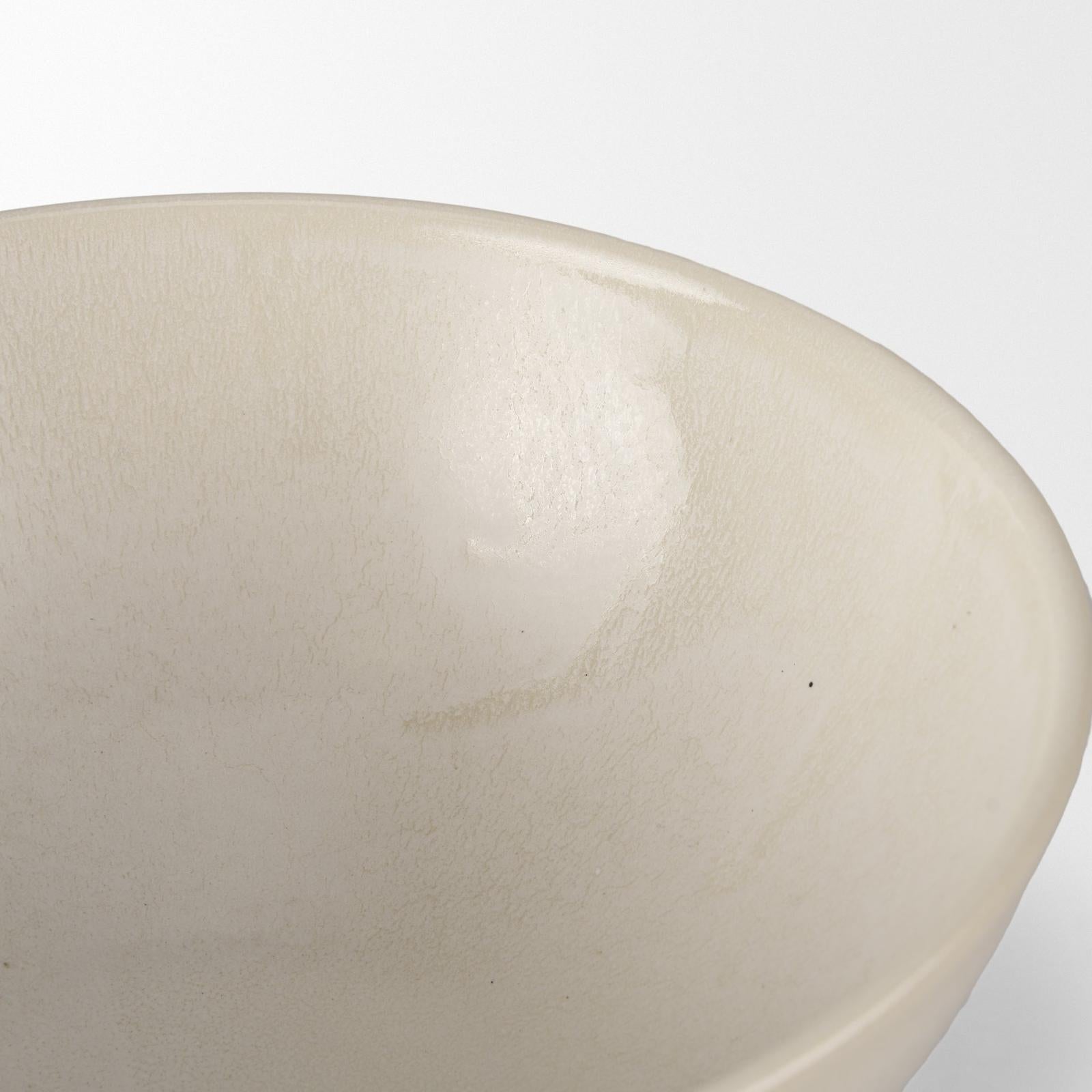 Mercana Tyren Cream Glazed Decorative Ceramic Bowl