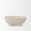 Mercana Tyren Cream Glazed Decorative Ceramic Bowl