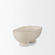 Mercana Tyren Cream Glazed Decorative Ceramic Bowl