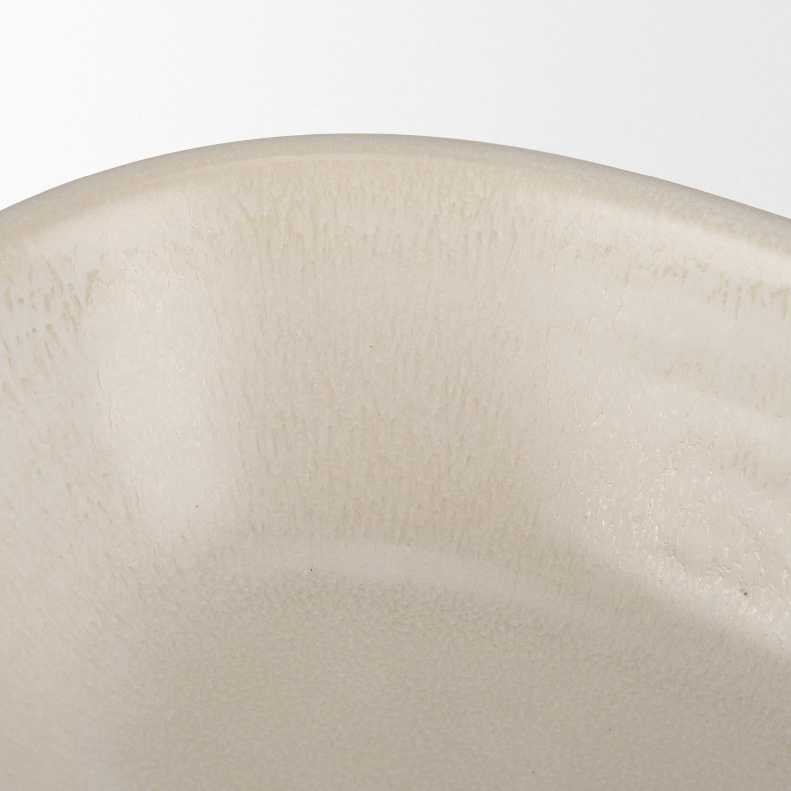 Mercana Tyren Cream Glazed Decorative Ceramic Bowl