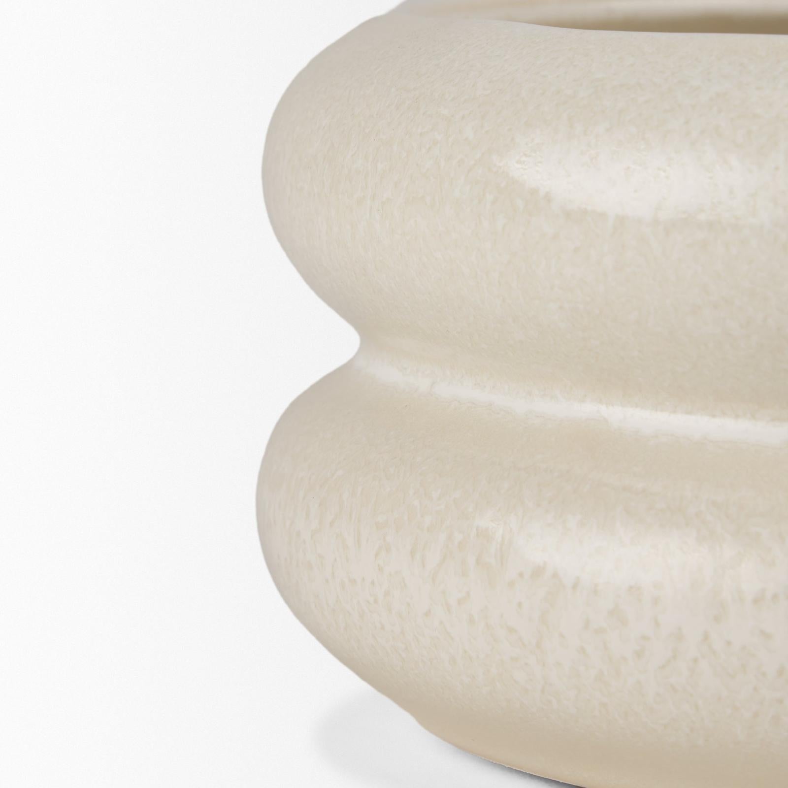 Mercana Twyla Cream Glazed Ring Pot