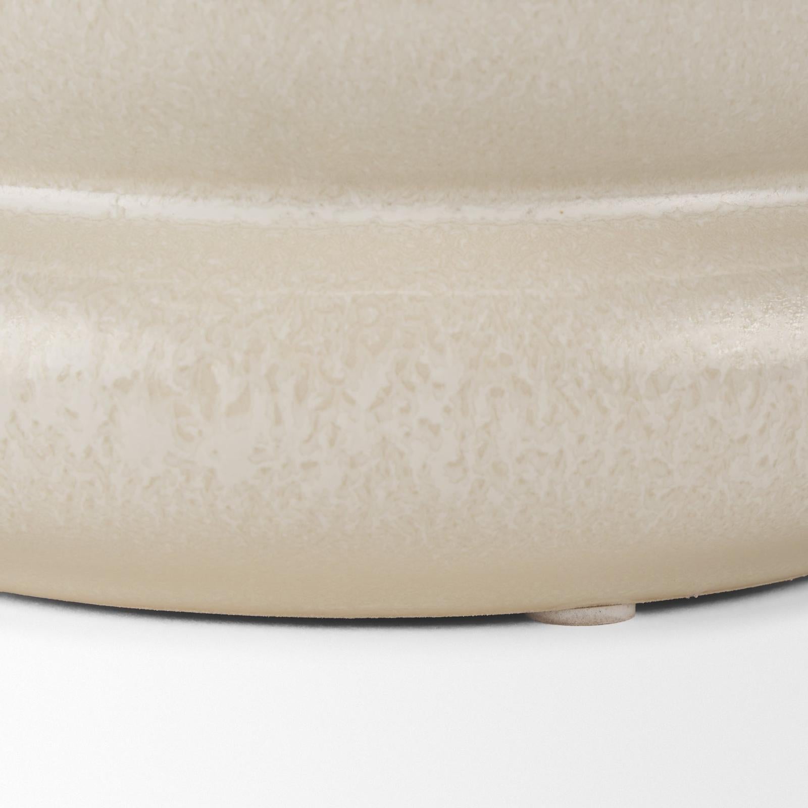 Mercana Twyla Cream Glazed Ring Pot