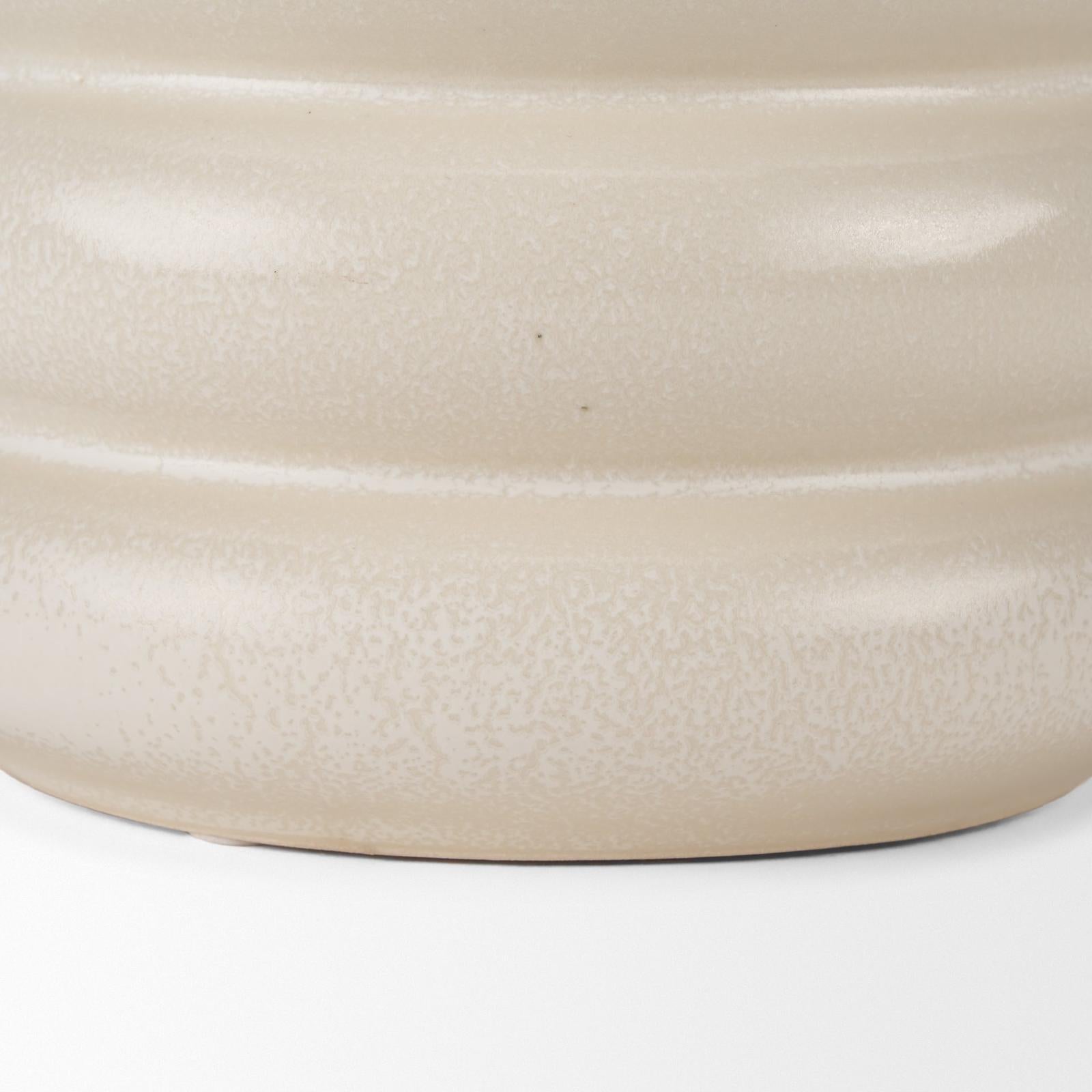 Mercana Twyla Cream Glazed Ring Pot
