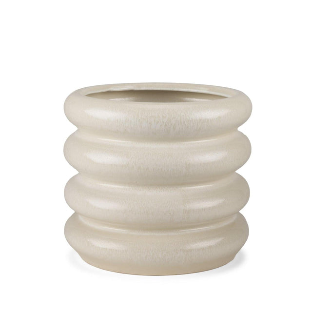 Mercana Twyla Cream Glazed Floor Vase Clearance