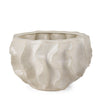 Mercana Vahn Sculptural Cream Glazed Decorative Ceramic Bowl Clearance