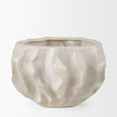 Mercana Vahn Sculptural Cream Glazed Decorative Ceramic Bowl Clearance