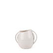 Mercana Urvi Off White Speckled Asymmetrical Ceramic Vase