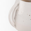 Mercana Urvi Off White Speckled Asymmetrical Ceramic Vase
