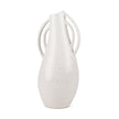 Mercana Urvi Off White Speckled Asymmetrical Ceramic Vase