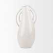 Mercana Urvi Off White Speckled Asymmetrical Ceramic Vase