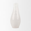 Mercana Urvi Off White Speckled Asymmetrical Ceramic Vase