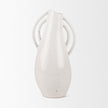 Mercana Urvi Off White Speckled Asymmetrical Ceramic Vase