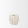 Mercana Velia Seashell Sculptural Cream Glazed Ceramic Vase Clearance